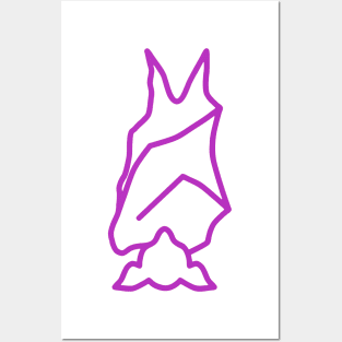 Bat Boys Logo - Purple Posters and Art